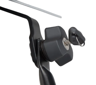 Anti-theft protection for PRO carrier QUICK-LOCK function. 2 matching locks, 2 keys.