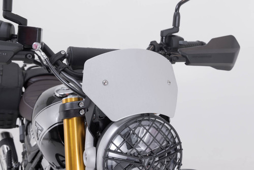 Windscreen Silver. Triumph Scrambler 400 X (23-).