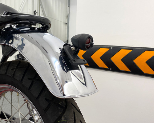 Black Torpedo Style LED Stop & Tail Light Custom Project Motorcycle Motorbike