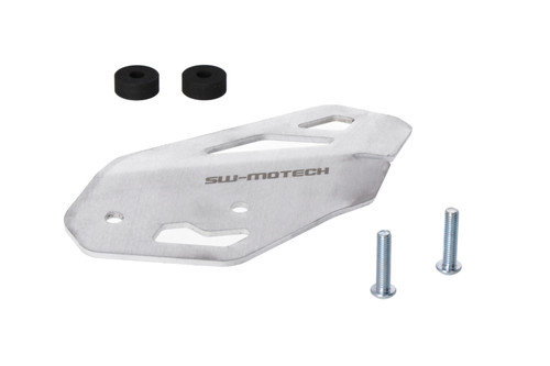 Heel guard right Silver. Triumph Tiger 900/GT/Rally/Pro (19-23).