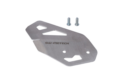 Heel guard left Silver. Triumph Tiger 900/GT/Rally/Pro (19-23).