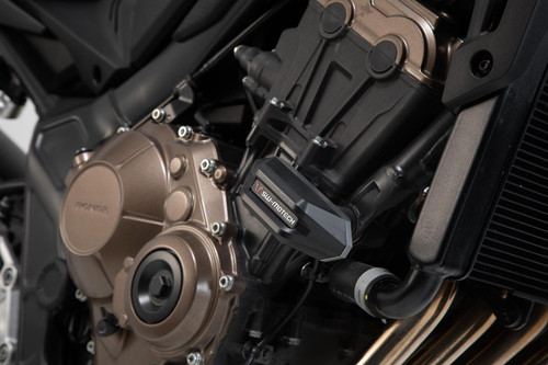 Frame slider kit Black. Honda CB650R (18-23).