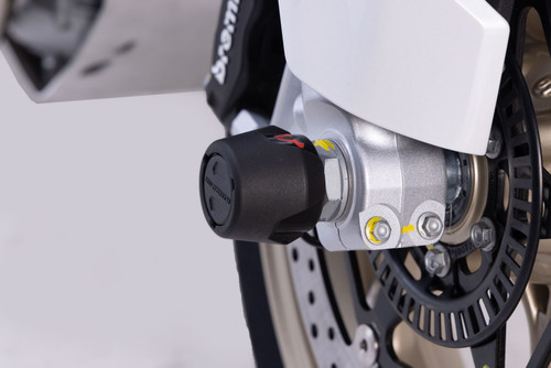 Slider set for front axle Black. Moto Guzzi V100 Mandello/S, V85/TT/Strada.