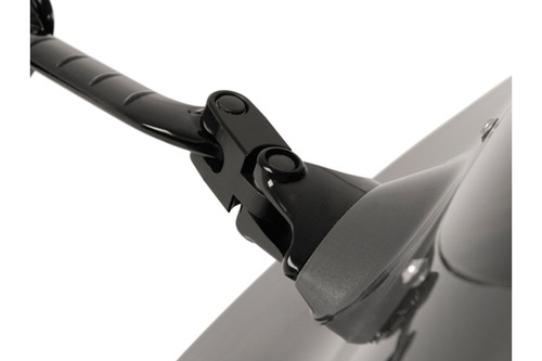 Mirror extension Hinge I. Black. Kawasaki models.