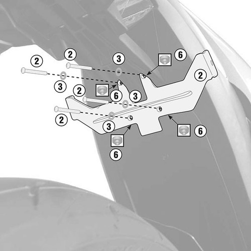 Givi 3110KIT Specific Kit - Suzuki GSX S1000 / F Givi 3110KIT Specific Kit - Suzuki GSX S1000 / F