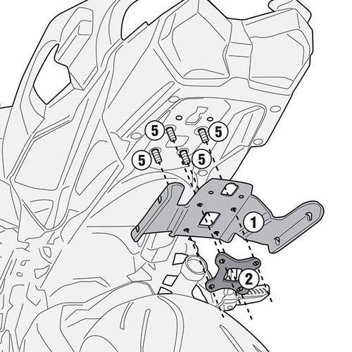 Givi 4123KIT Specific Kit - Kawasaki Ninja H2 SX (18-21) Givi 4123KIT Specific Kit - Kawasaki Ninja H2 SX (18-21)