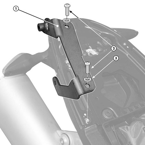 Givi 7400KIT Specific Kit - Ducati Monster 696 / 796 / 1100 / Evo
