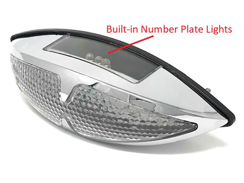 Universal E-marked LED Stop / Tail Light for Motorcycles Motorbikes Trikes Scooters