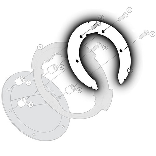 Givi BF23 Tanklock Attachment Flange - Yamaha MT-09 Tracer