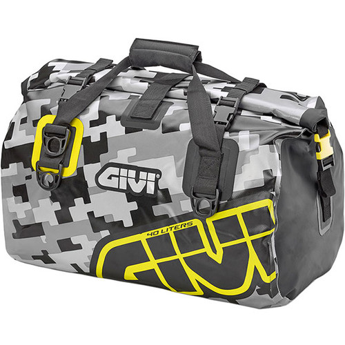 Givi EA115CM 40L Roll Top Hold All - Grey / Yellow Camo