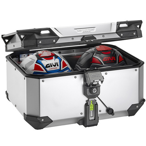 Givi OBKEV58AA Trekker Outback Evo Top Box - Anodised Aluminium 58 Litre