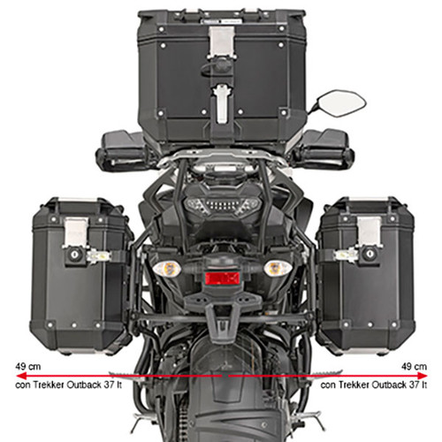 Givi PL2139CAM Tubular Cam Side Pannier Holders - Yamaha Tracer 900 / GT (18-20)