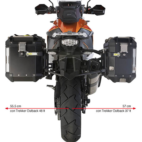 Givi PL7705CAM Tubular Monokey Cam-Side Pannier Holders - KTM 1190 Adventure / R