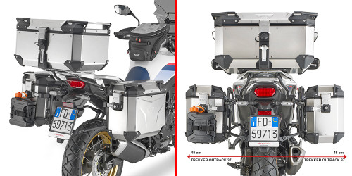 Givi PLO1201CAM One-Fit Cam-Side Monokey Pannier Holders - Honda XL750 Transalp (23)