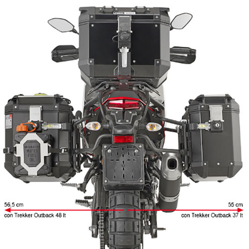 Givi PLO2145MK One-Fit Monokey Pannier Holders - Yamaha Tenere 700