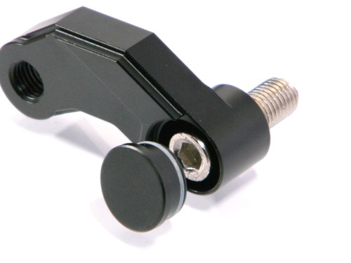 Black CNC Machined Billet Aluminium Motorcycle Motorbike Mirror Risers/Extenders for Yamahas and Ducatis