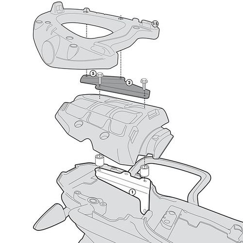 Givi SR6401 Monokey Adaptor Plate - Triumph Tiger 800 / ABS