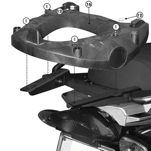 Givi SR689 Monokey Adaptor Plate - BMW R1200 GS Givi SR689 Monokey Adaptor Plate - BMW R1200 GS