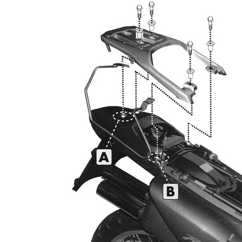 Givi T213 Soft Luggage Support Rails - Honda XL650V Transalp Givi T213 Soft Luggage Support Rails - Honda XL650V Transalp