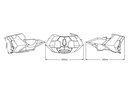 Engine Spoiler - 9669J