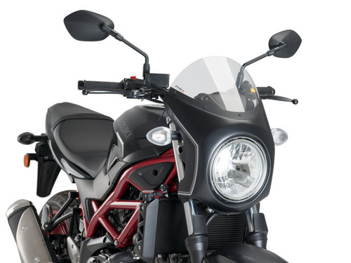 Retro Black Semi Fairing And Screen 195mm - 3169F