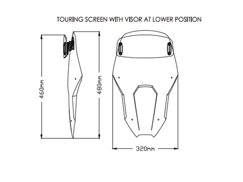 Touring Screen With Extender - 3819H