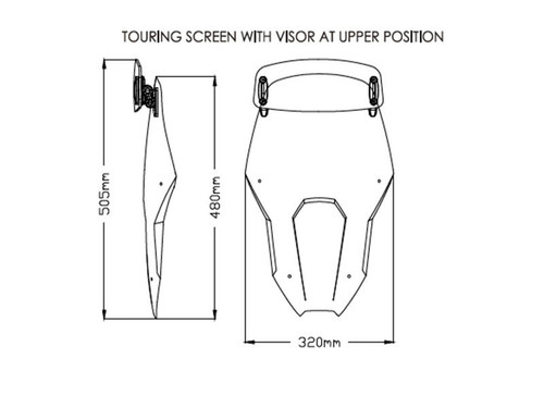 Touring Screen With Extender - 3819H