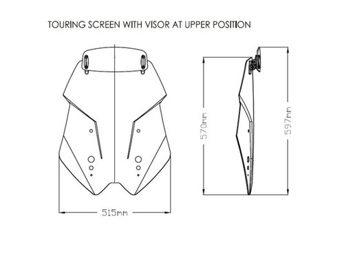 Touring Screen With Extender - 3731H