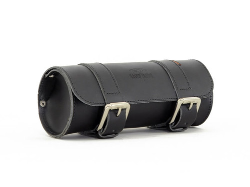 Black 2.8L Leather Tool Roll Bag By Longride CUS118 Black 2.8L Leather Tool Roll Bag By Longride CUS118