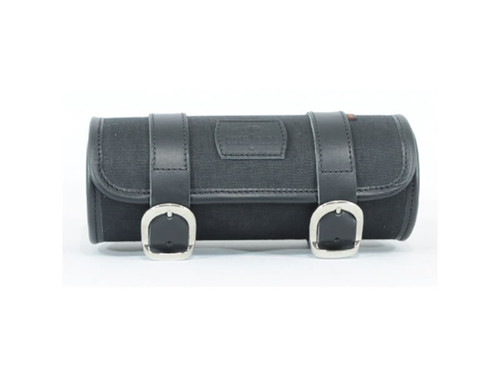 Black 2L Waxed Canvas Tool Roll Bag By Longride CUS121WBLA Black 2L Waxed Canvas Tool Roll Bag By Longride CUS121WBLA