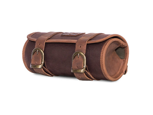 Brown 2L Waxed Canvas Tool Roll Bag By Longride CUS121WBRO
