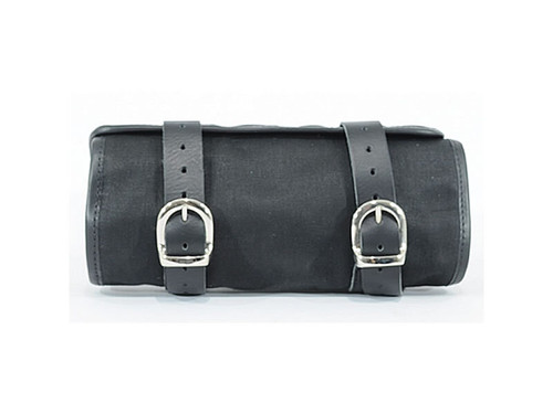 Black 1.5L Waxed Canvas Tool Roll Bag By Longride CUS124WBLA Black 1.5L Waxed Canvas Tool Roll Bag By Longride CUS124WBLA