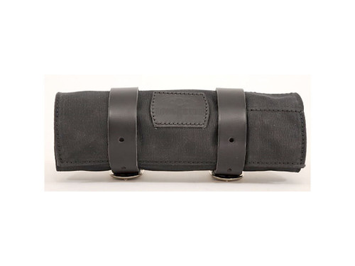 Black 0.5L Waxed Canvas Tool Roll Bag By Longride CUS125WBLA Black 0.5L Waxed Canvas Tool Roll Bag By Longride CUS125WBLA