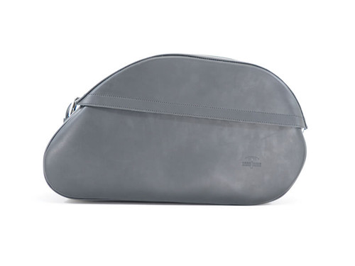 Black 52L Leather Saddlebags By Longride HCL237
