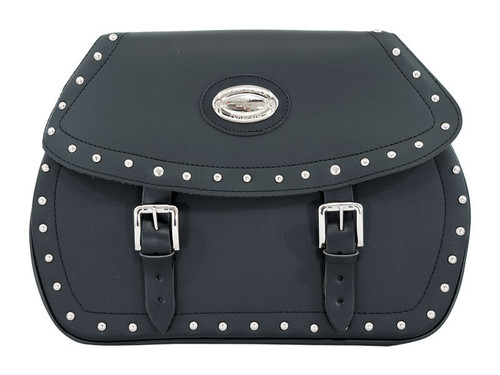 Black 42L Studded Iparex Saddlebags By Longride HC138A Black 42L Studded Iparex Saddlebags By Longride HC138A