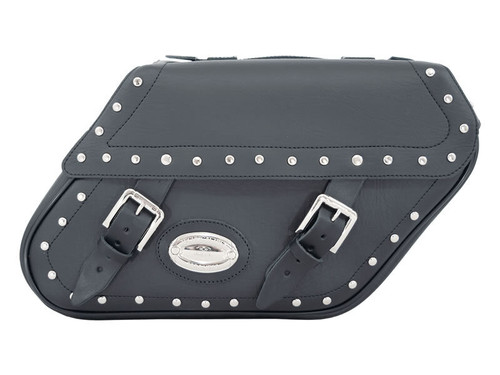Black 27L Studded Iparex Saddlebags By Longride HC149A Black 27L Studded Iparex Saddlebags By Longride HC149A