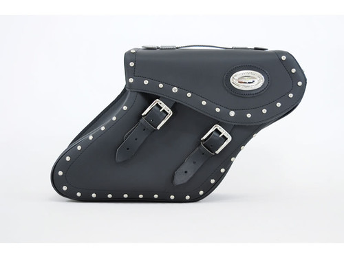 Black 30L Studded Iparex Saddlebags By Longride HC152A Black 30L Studded Iparex Saddlebags By Longride HC152A