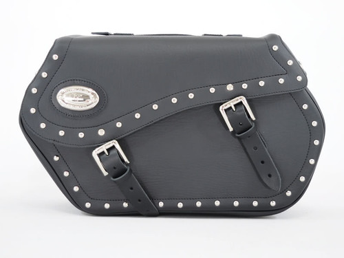 Black 43L Studded Iparex Saddlebags By Longride HC153A Black 43L Studded Iparex Saddlebags By Longride HC153A
