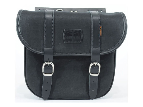 Brown 8L Waxed Canvas LOX Saddlebag By Longride CUS129WBRO Brown 8L Waxed Canvas LOX Saddlebag By Longride CUS129WBRO