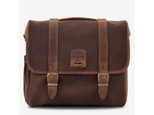 Brown 12.5L Waxed Canvas Quick Release Saddlebag By Longride HQR131WBRO Brown 12.5L Waxed Canvas Quick Release Saddlebag By Longride HQR131WBRO