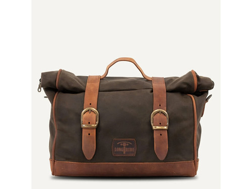 Khaki 9.5L Waxed Canvas Quick Release Saddlebag By Longride HQR133WKHA Khaki 9.5L Waxed Canvas Quick Release Saddlebag By Longride HQR133WKHA