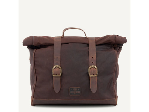 Brown 18L Waxed Canvas Quick Release Saddlebag By Longride HQR137WBRO Brown 18L Waxed Canvas Quick Release Saddlebag By Longride HQR137WBRO