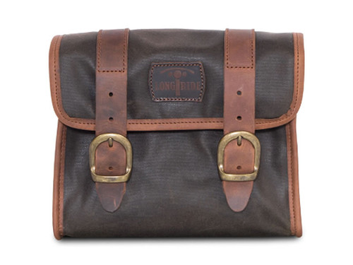 Khaki 4L Waxed Canvas Multifit Saddlebag By Longride CUS134WKHA Khaki 4L Waxed Canvas Multifit Saddlebag By Longride CUS134WKHA