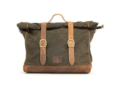 Khaki 18L Waxed Canvas Multifit Saddlebag By Longride CUS137WKHA Khaki 18L Waxed Canvas Multifit Saddlebag By Longride CUS137WKHA