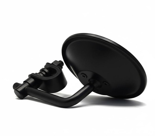 2 x Black Clamp On Mirrors for 22mm (7/8") & 25mm (1") Handlebars