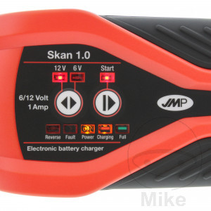 JMP Battery Charger JMP SKAN 1.0 UK 6/12V 1.0A Lithium Compatible