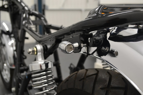 High Quality Chrome Mini Micro LED Motorcycle Motorbike Retro Indicators
