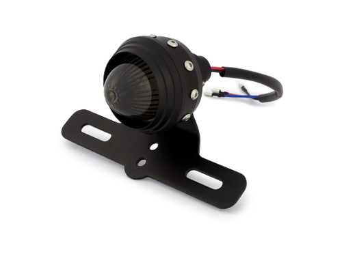 Matt Black Studded Vintage Custom Retro Style Motorbike LED Stop & Tail Light