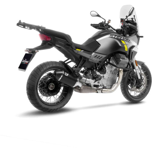 LV-14 Black Edition Slip-On Muffler - 15613B - MOTO GUZZI STELVIO