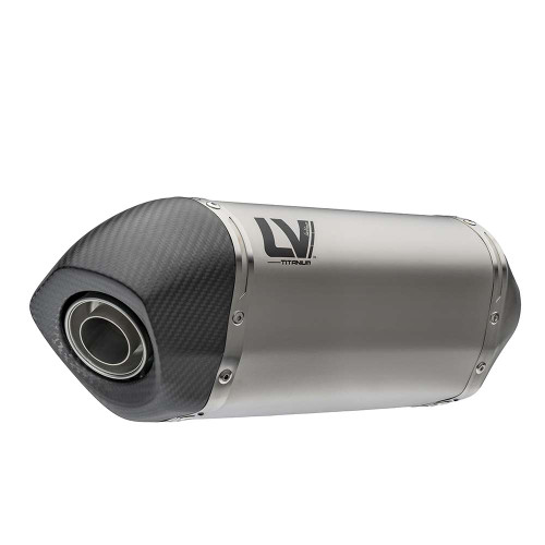 LV-14 Titanium Slip-On Muffler - 15615T - HUSQVARNA SVARTPILEN 801
